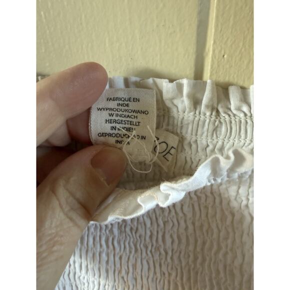 Rachel Zoe Mommy SZ 12 And Me SZ 8 White Smocked Tiered Maxi Dress - Picture 9 of 16